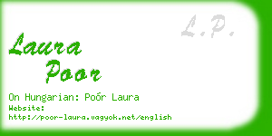 laura poor business card